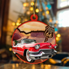 Custom Car Photo Route 66 Xmas 2 Layer Wooden Ornament TH10 894871