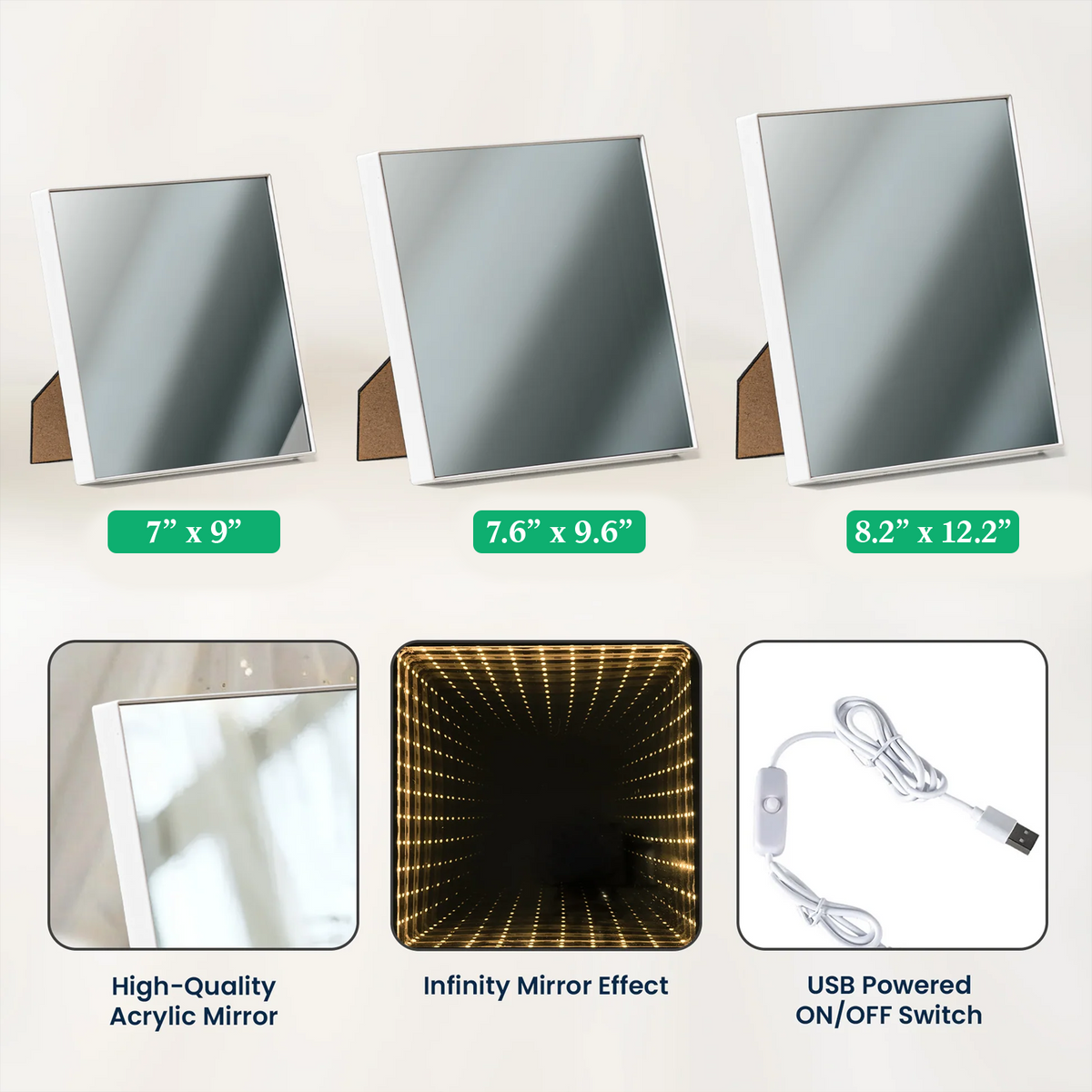 Custom Photo To The World You May Be One Person Mirror Light Box Mother's Day Gift CH07 910872