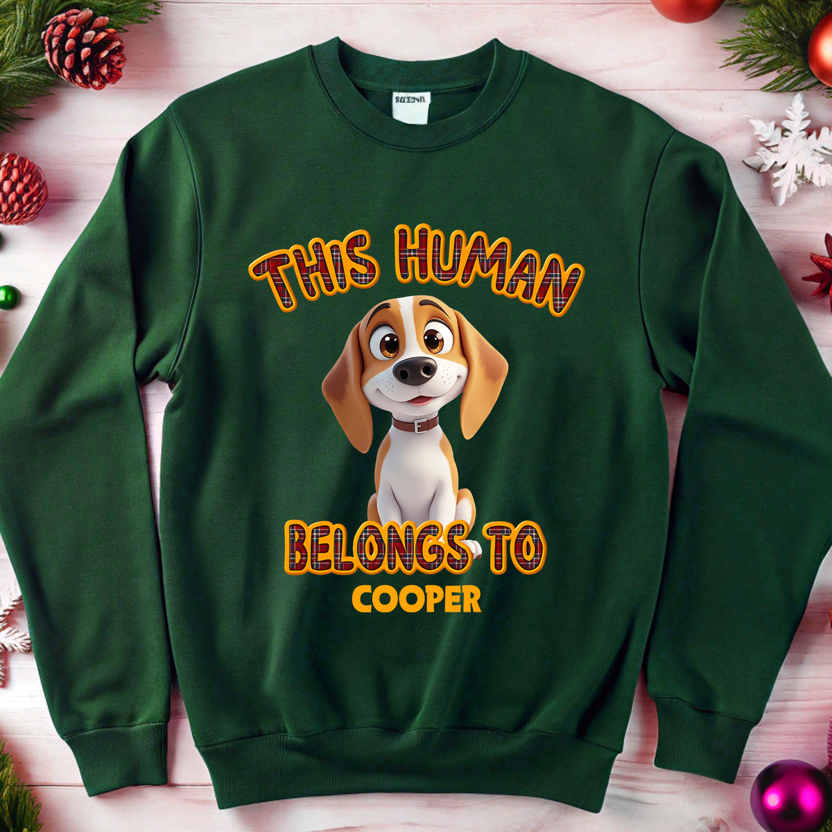 Personalized This Human Belongs To Dog Sweatshirt Gift For Dog Lovers TH10 896531