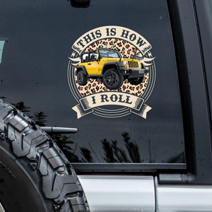 This Is How I Roll - Custom Car Photo Route 66 Vintage Car Window Decal Sticker CH07 899990