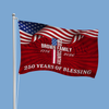 Custom Family Name Patriotic American, 250 Years of Blessing God House Flag LM32 899013