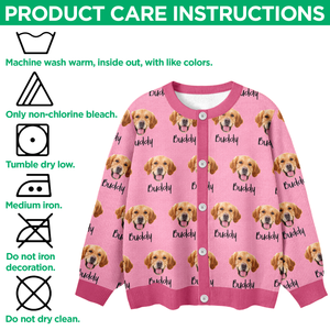 Custom Pet Portrait Photo Ugly Cardigan - Personalized Dog/Cat/Person Photo & Name Gif For Christmas CH07 899808