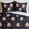 Custom Face Kid Family Quilt Bedding Set Family Gift HA75 898226