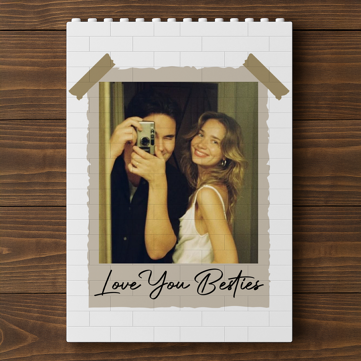 Custom Photo Bestie Forever Building Brick Blocks – Personalized Gift for Best Friends CH07 910800
