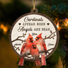 Cardinals Appear When Angels Are Near Personalized Wooden Ornament LM32 895881