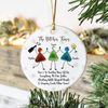 Custom Photo The B*tches Times Friendship Sea Christmas Ceramic Ornament HO82 900180