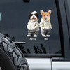 Custom Face Cute Dog Car Window Decal Sticker For Dog Dad Dog Mom CH07 895500