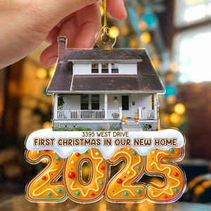 Custom Photo First Christmas In Our New House Acrylic Ornament TH10 896527