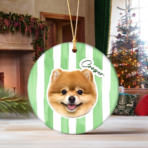 Custom Cute Dog Photo Ornament Christmas Gift For Dog Lovers LM32 895765