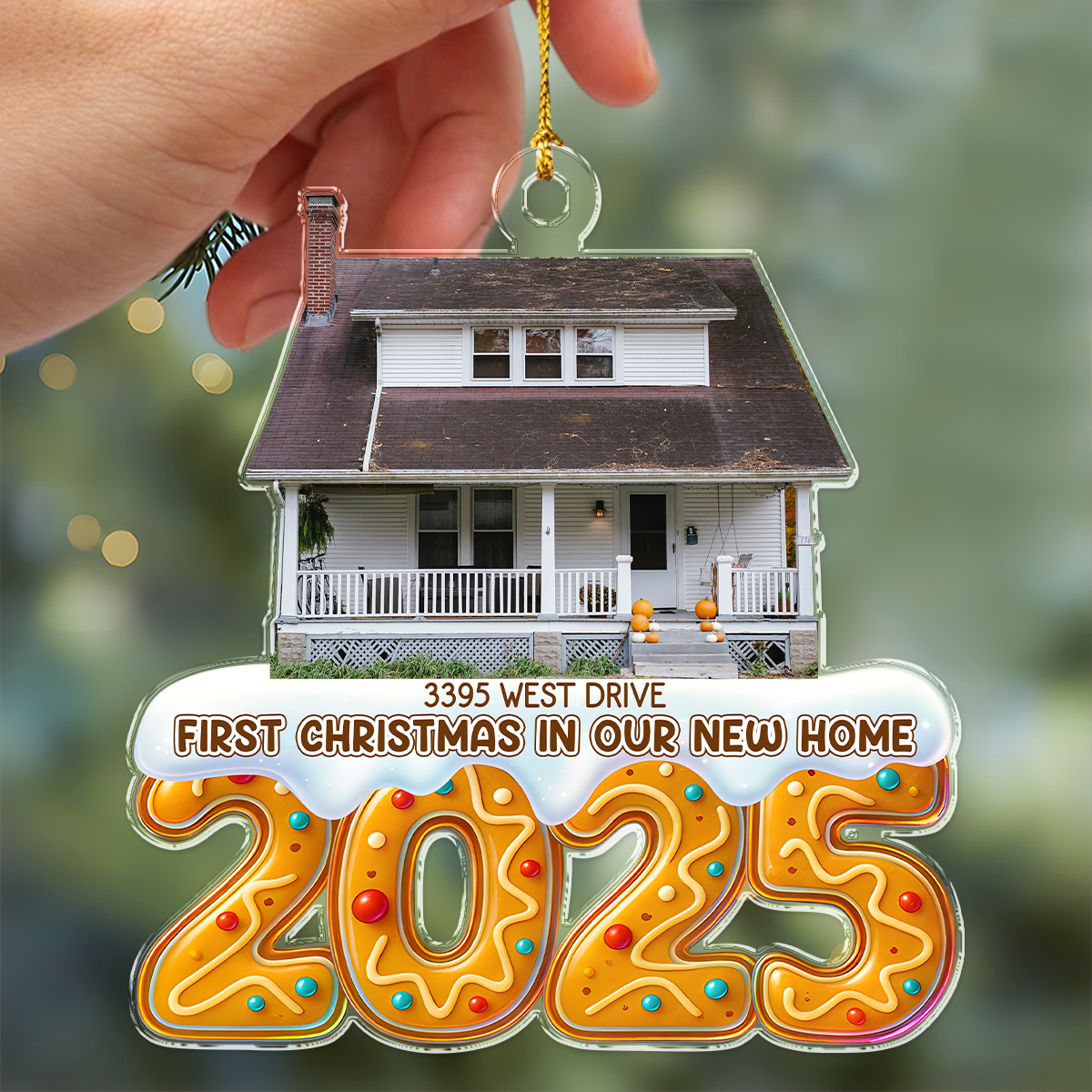 Custom Photo First Christmas In Our New House Acrylic Ornament TH10 896527