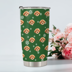 Custom Dog Cat Pet Photo Fat Tumbler Christmas Gift for Pet Lovers HA75 898298