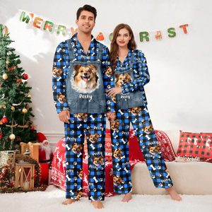 Custom Dog Photo & Name Christmas Pajamas Gift For Dog Mom Dog Dad CH07 899634