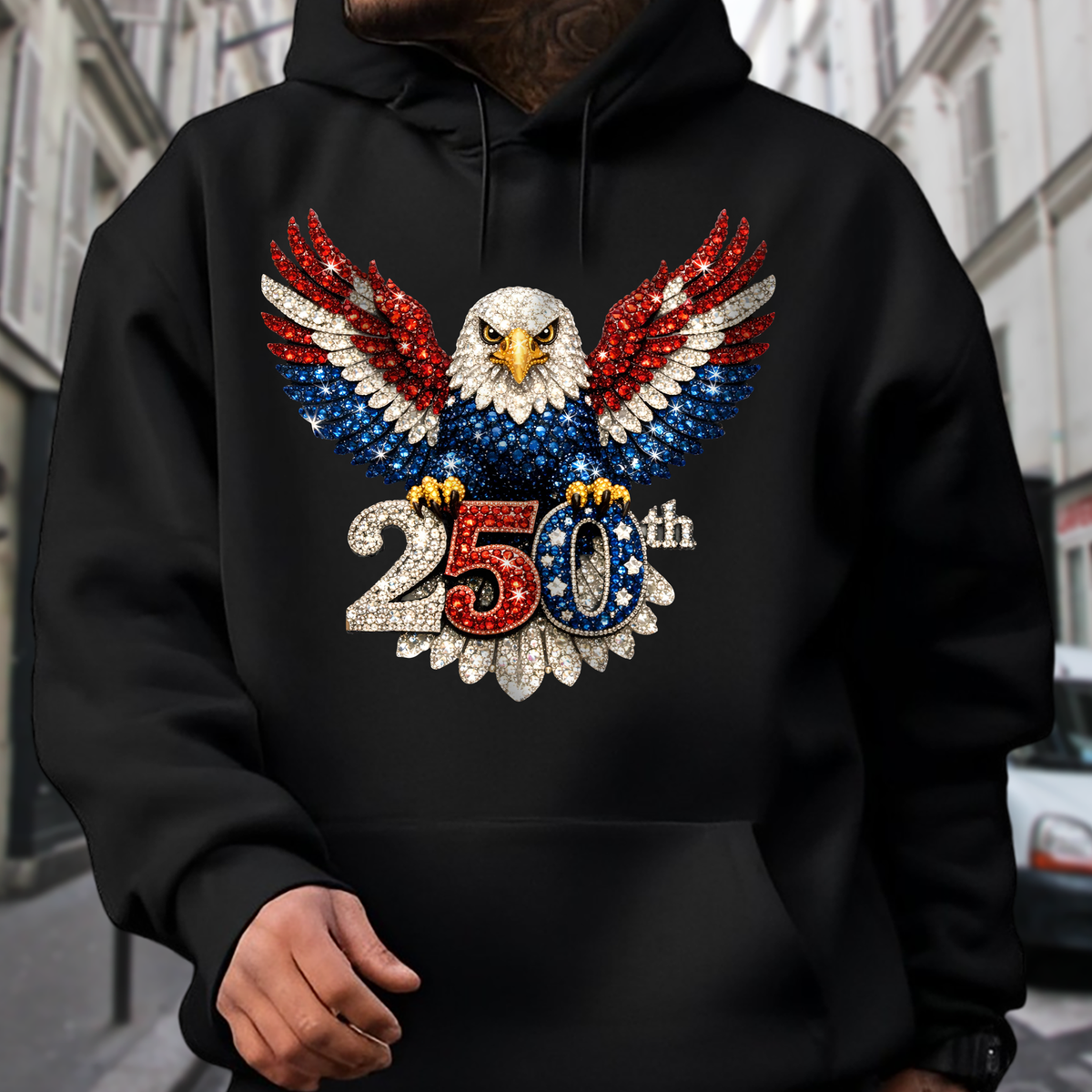 America 250th Anniversary Eagle Wings Dark Shirt CH07 910556