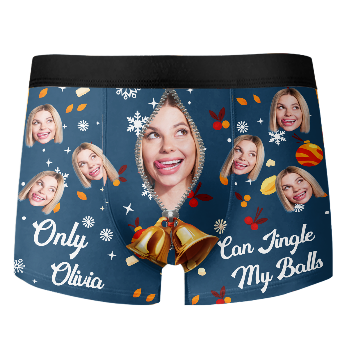 Custom Funny Photo Only My Wife Can Jingle My Ball Man's Boxer CH07 899898