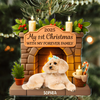 Custom Photo Dog First Christmas Acrylic Ornament For Dog Lovers HA75 897888