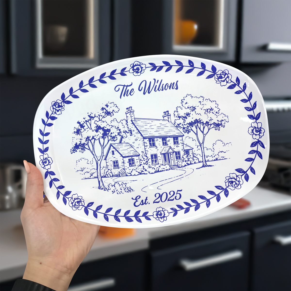 Personalized Custom Family Name Platter TH10 896825