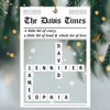 The Family Times Custom Family Name Crossword Acrylic Ornament Christmas Gift For Family CH07 899744