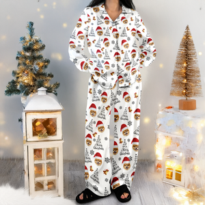 Custom Dog Photo We Wish You A Merry Christmas Pajamas TH10 896279