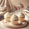 Custom Name Reindeer Cupcake Toppers For Christmas TH10 894755