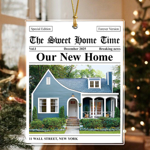 Custom Photo Our New Home Christmas Acrylic Ornament Christmas Gift HA75 897558