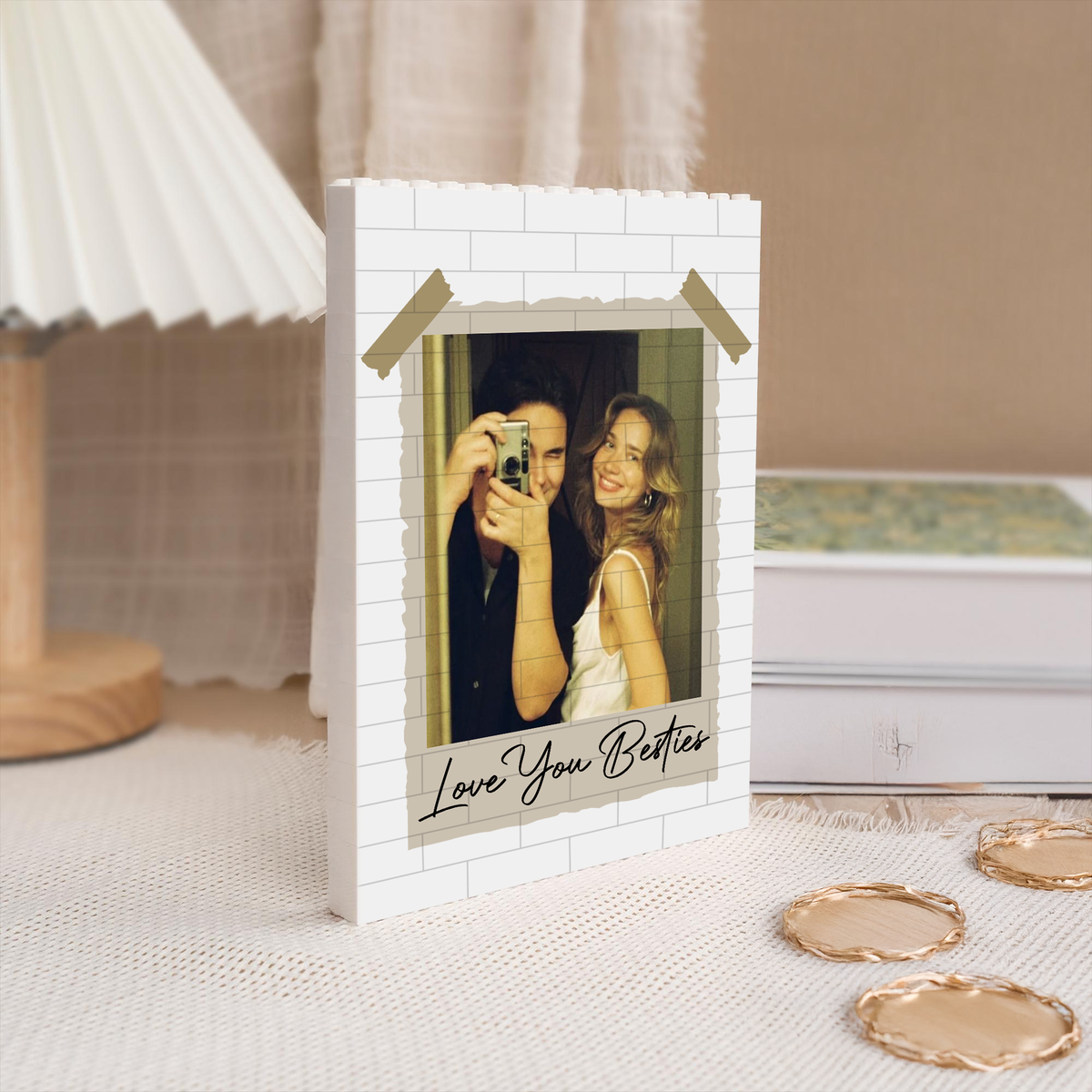 Custom Photo Bestie Forever Building Brick Blocks – Personalized Gift for Best Friends CH07 910800