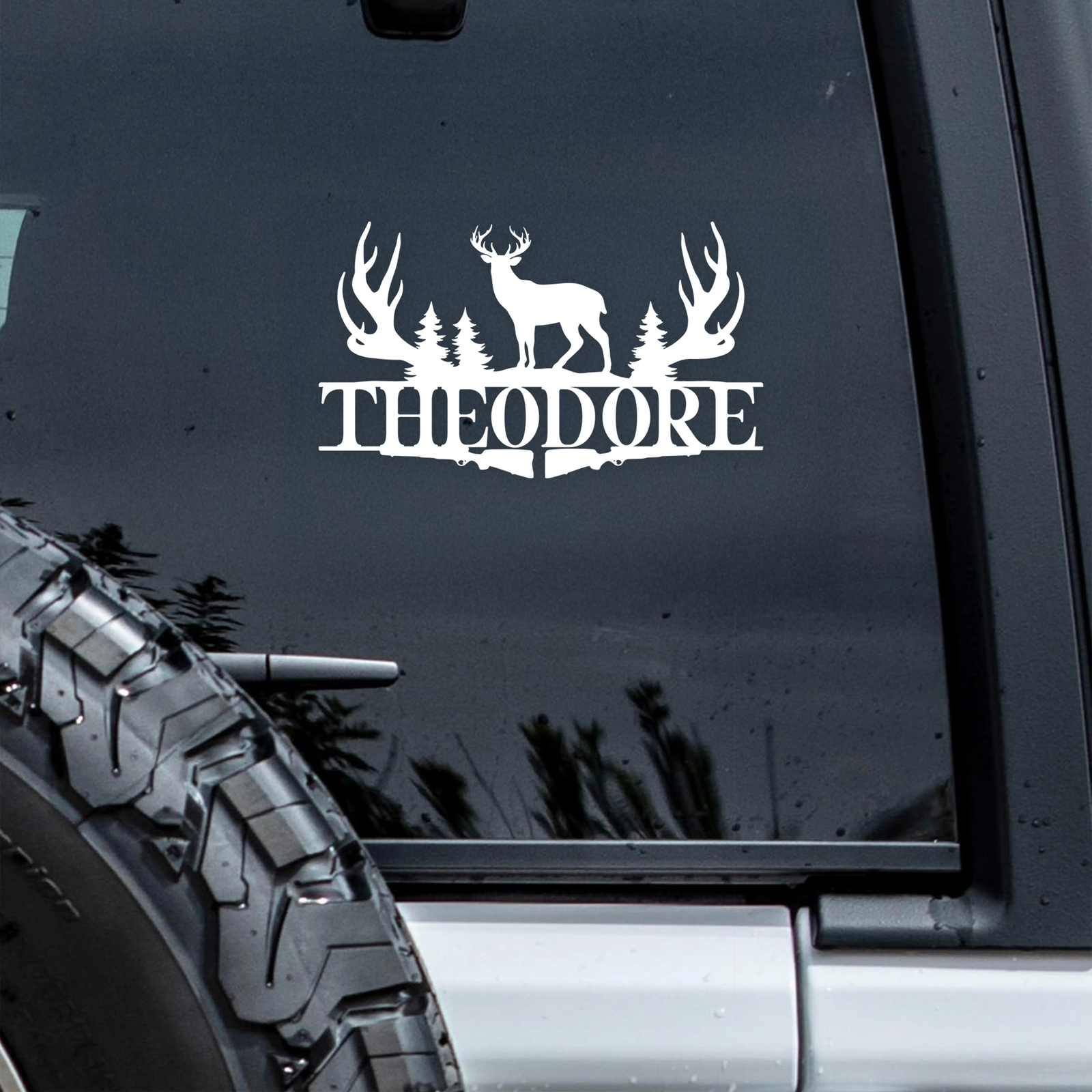 Custom Name Hunting Car Window Decal Sticker CH07 910310