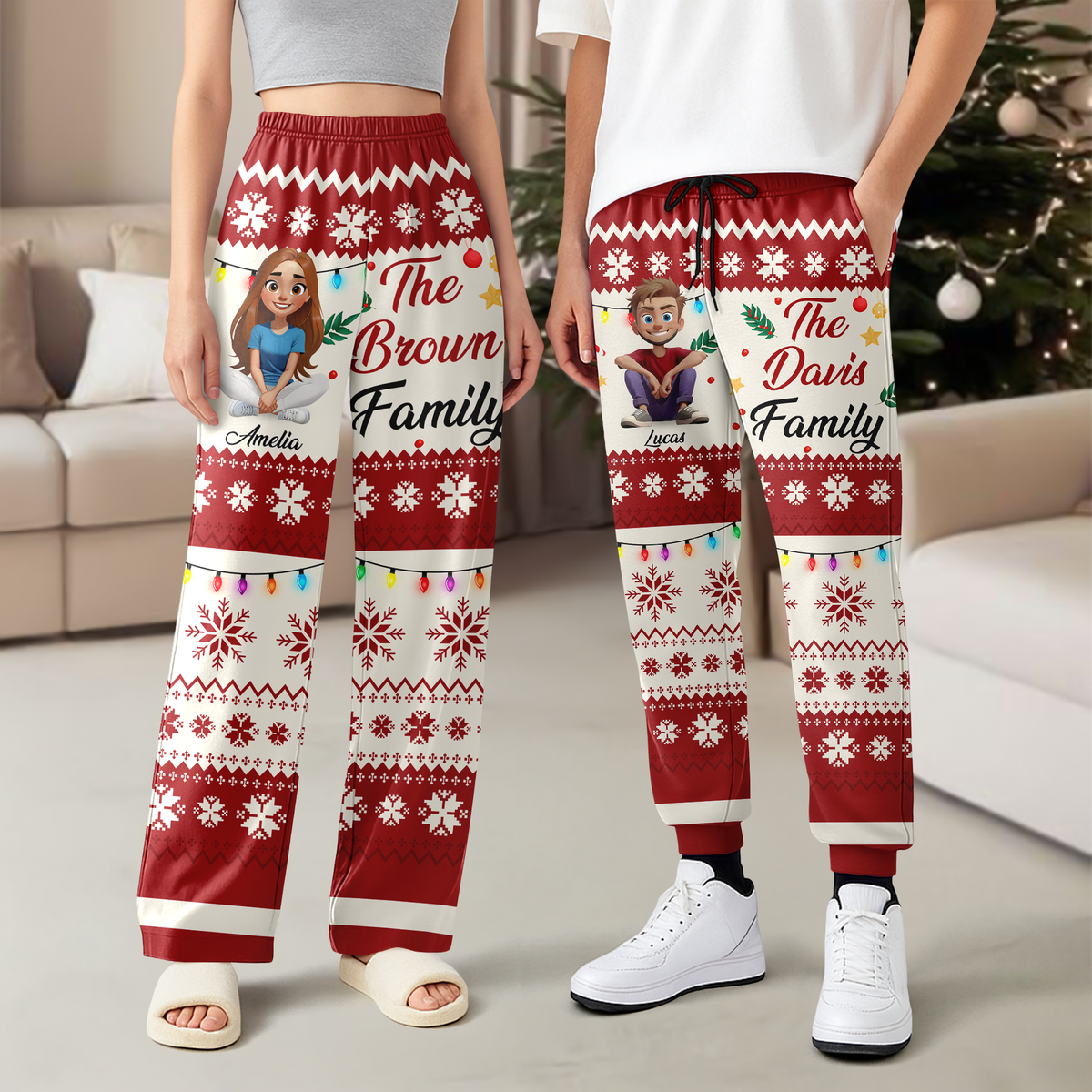 Personalized Our Family Sweatpants For Christmas TH10 896413