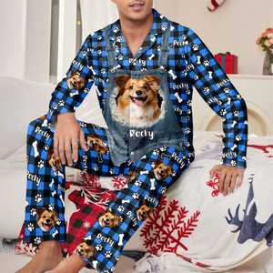 Custom Dog Photo & Name Christmas Pajamas Gift For Dog Mom Dog Dad CH07 899634