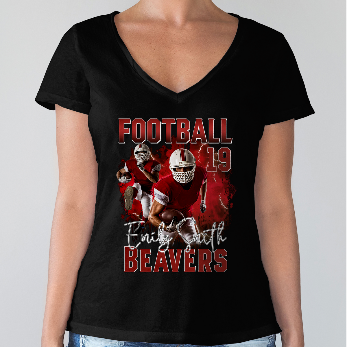 Custom Photo America Football Shirt Gift For Sport Fans TH10 898575