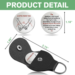 Custom Couple Pocket Hug – Personalized Anniversary Wedding Gift for Husband and Wife CH07 910456