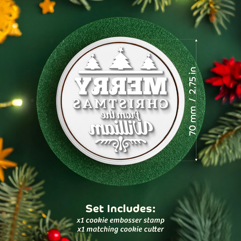 Custom Name We Wish You A Merry Christmas Cookie Stamp Gift For Family CH07 899740