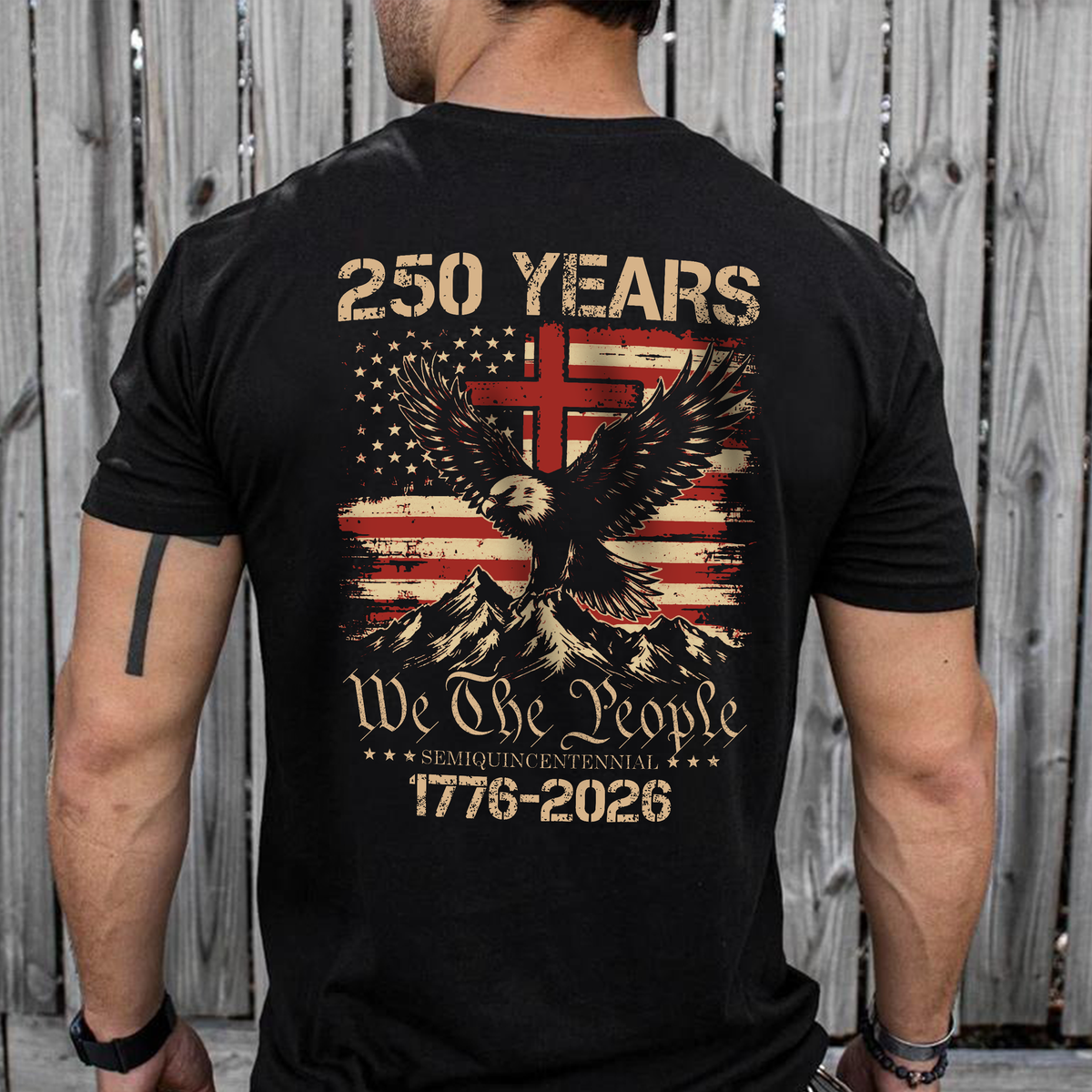 250 Years We The People Patriot Backside Shirt HA75 920164