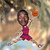 Custom Photo Basketball Players Personalized Acrylic Ornament HA75 897822