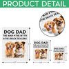 Custom Photo Dog Dad The Man The Myth The Snack Dealer Building Block CH07 910796
