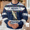 Custom Photo Merry Fishmas Ugly Sweater For Fishing Lovers HO82 900424