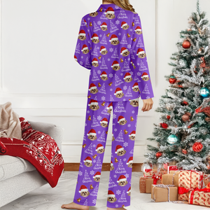 Custom Dog Photo We Wish You A Merry Christmas Pajamas TH10 896279