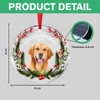 Custom Photo Baby Dog First Christmas 2025 Glass Ornament For Dog Lovers LM32 897103