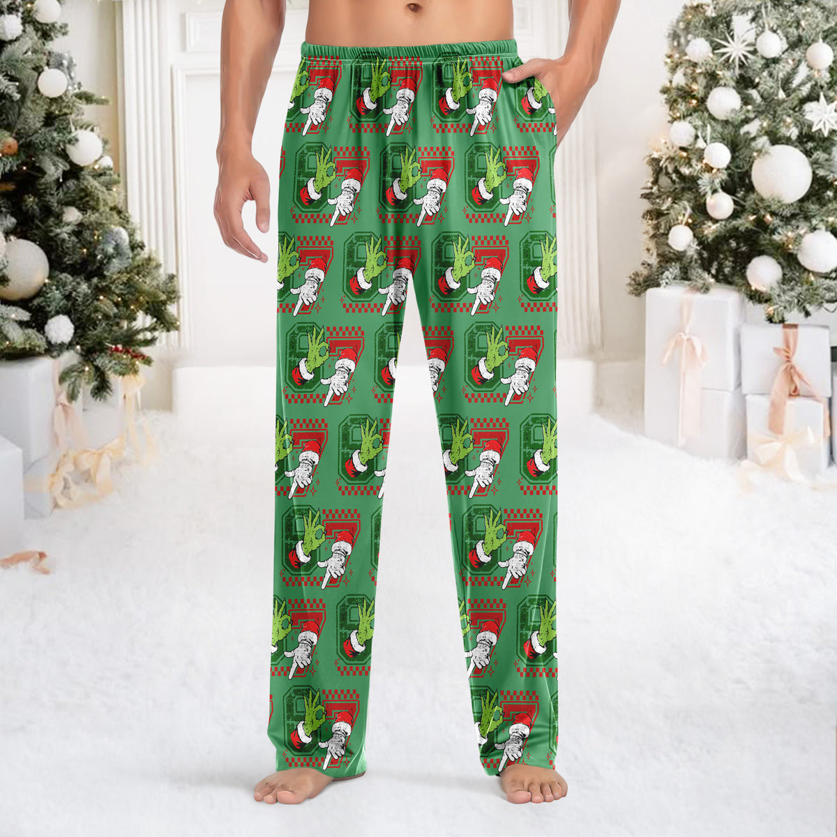 Six Seven 6 7 Christmas Trendy Christmas Meme Sweatpants HA75 898316