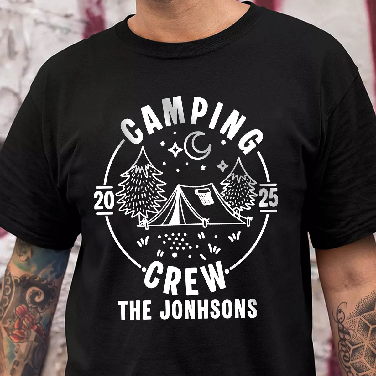 Custom Family Camping Crew Shirts 2025 - Matching Family Dark Shirts LM32 895975