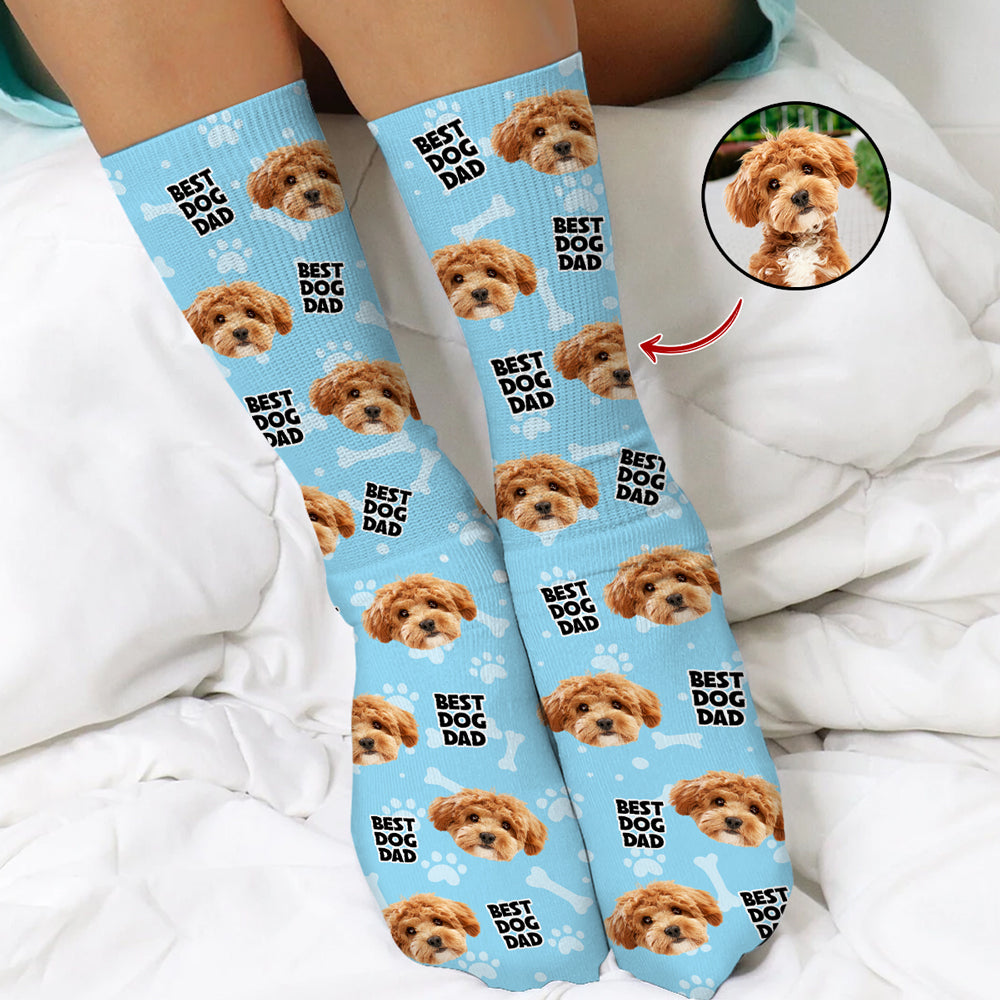 Custom Photo Best Parents Ever - Personalized Socks For Dog Lovers TH10 894431