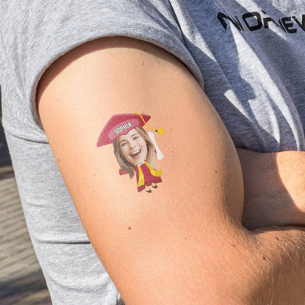 Custom Photo Congrats Class of 2026 Graduation Temporary Tattoos HO82 902270