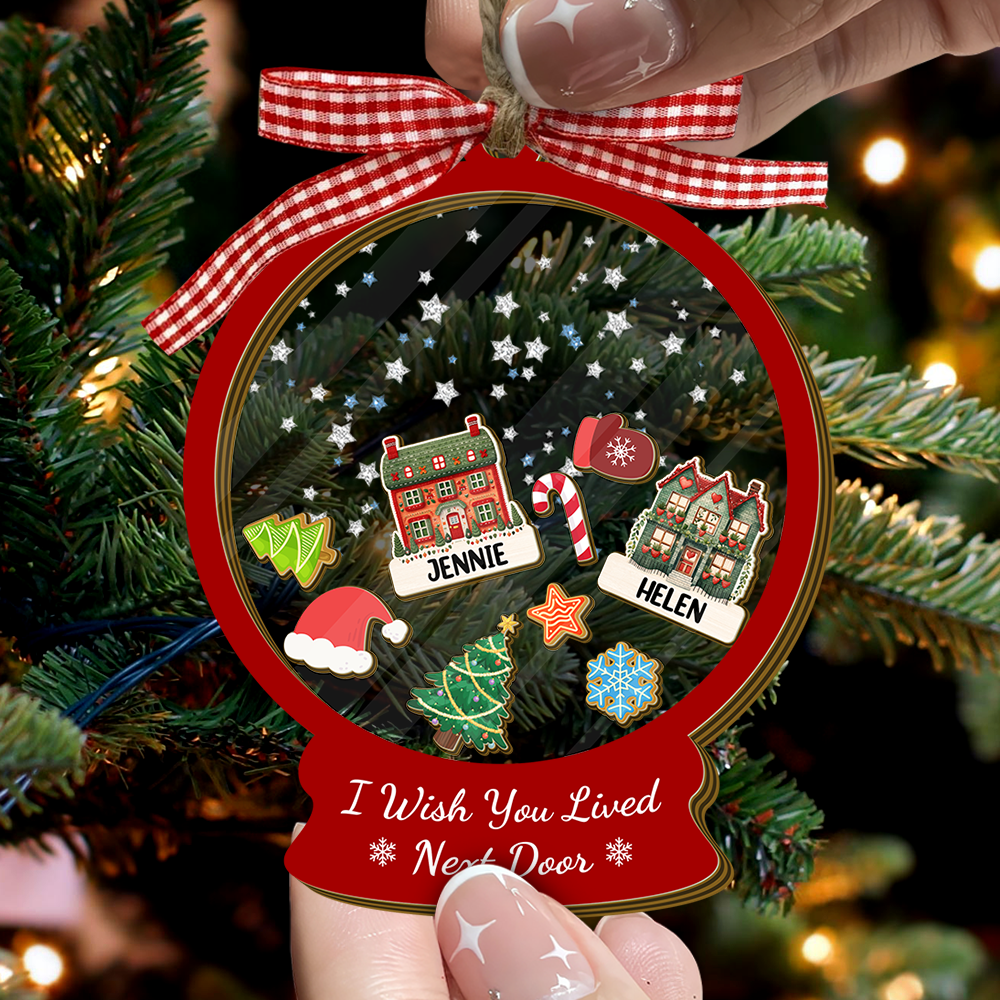 I Wish We Lived Closer - Personalized Shaker Ornament Gift For Friend, Best Friend CH07 899016