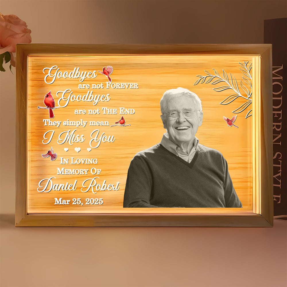 Custom Photo In Loving Memory Memorial Light Box TH10 894139