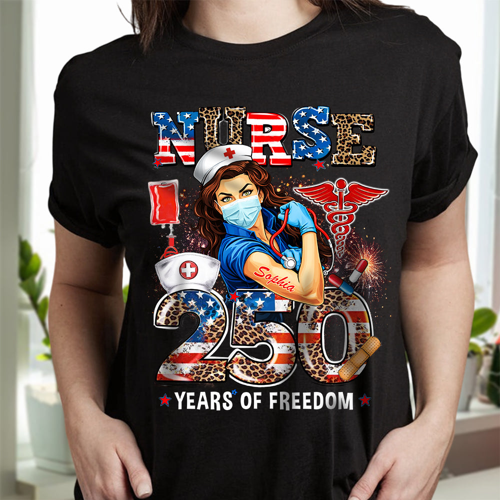 Nurse America 250 Years Of Freedom Dark Shirt TH10 898717