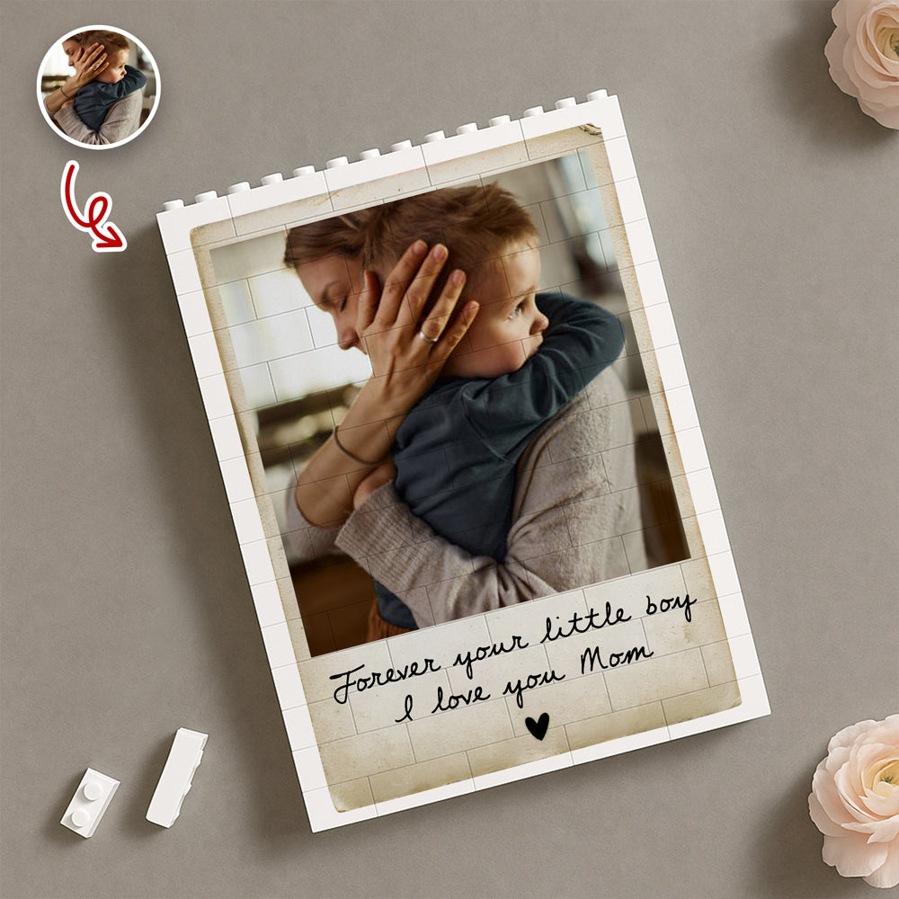 Custom Photo I Love You Mom Building Brick Blocks Mother's Day Gift CH07 910804