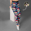 Custom Dog Face Photo With Colorful Christmas Lights Legging HO82 900476