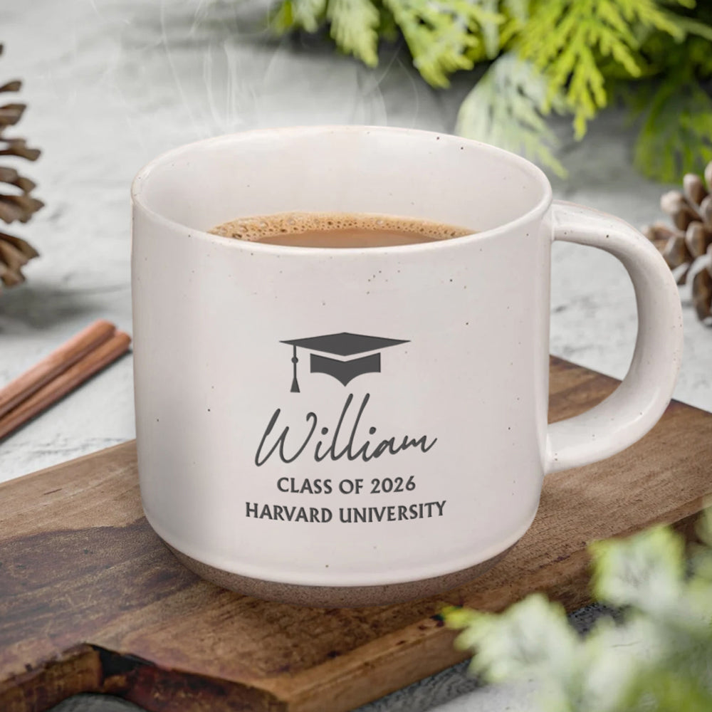 Custom Name Class Of 2026 Graduation Engraved Pottery Mug TH10 169165