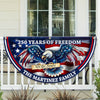 Custom Name Patriotic Eagle We The People Non-Pleated Fan Flag CH07 910562
