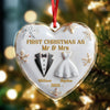 Our First Christmas Together Heart Acrylic Ornament Personalized Wedding Anniversary Christmas Ornament CH07 896888