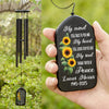 My Mind Still Talks To You Sunflower Personalized Memorial Wind Chimes HA75 892118